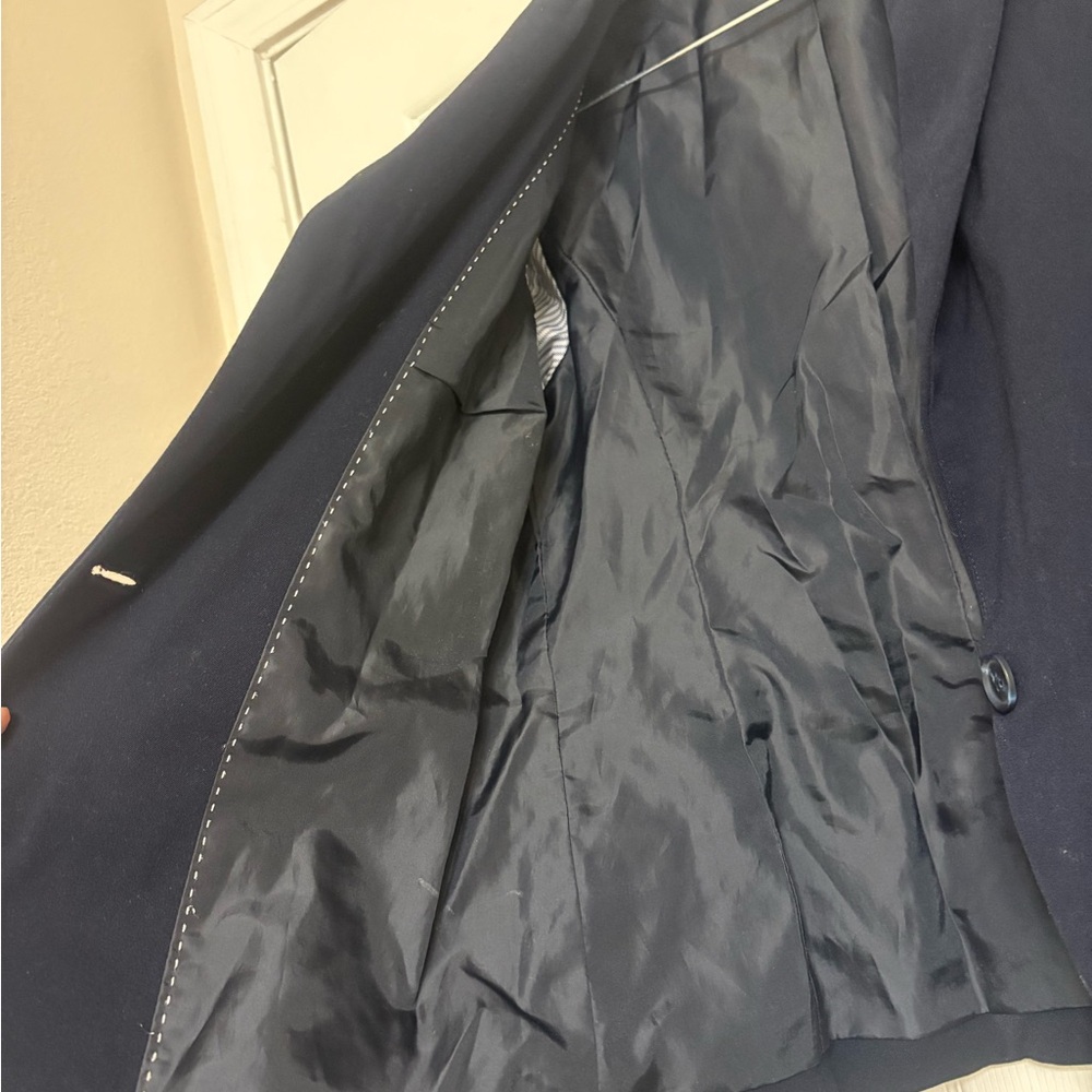 Merona Women's Dark Blue Suit Jacket Size 6 - Picture 4 of 9